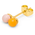 Double Color Ball ørering 1 stk - Silk Light Pink - Sunflower