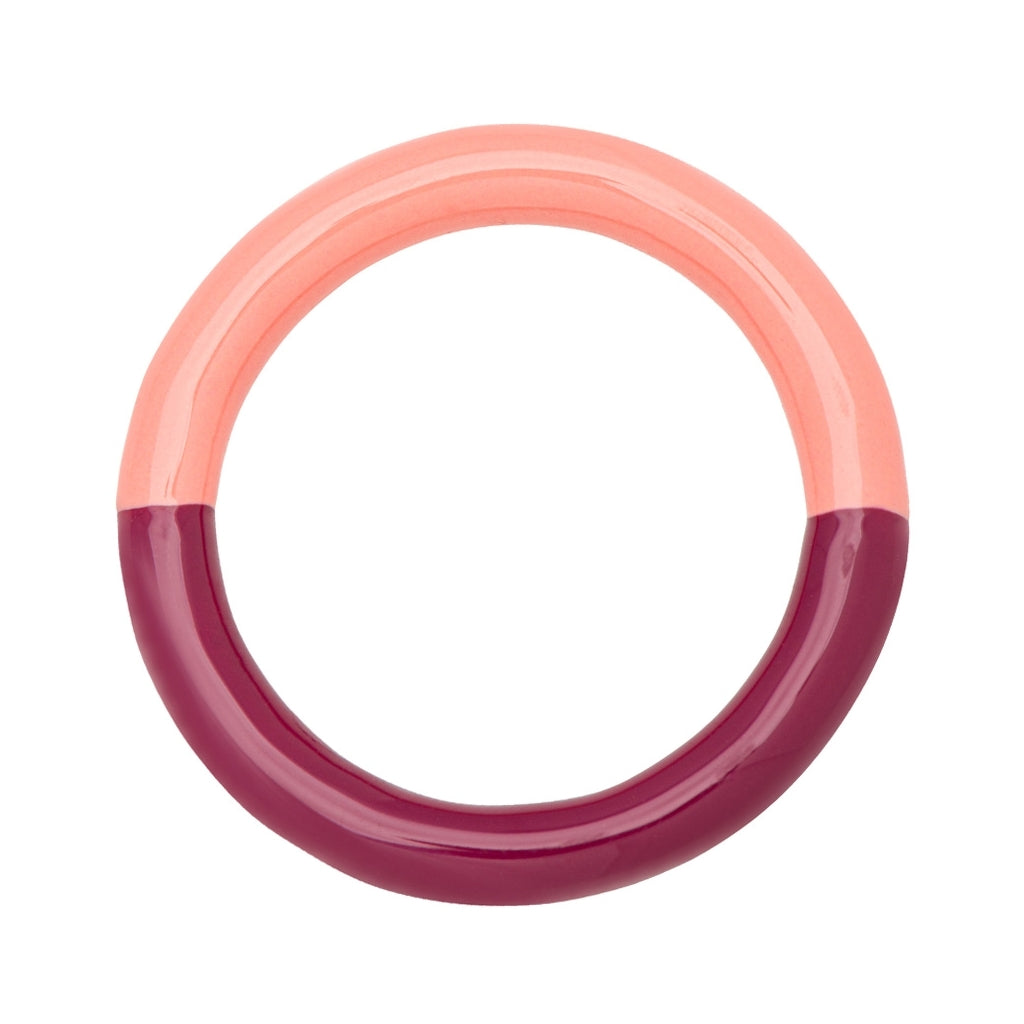 LULU Copenhagen Double Color Ring Rings Burnt Coral - Plum