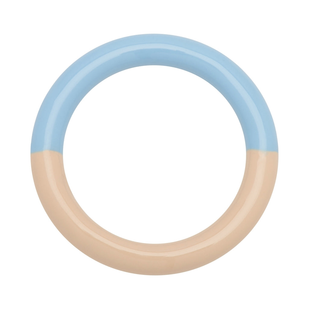 LULU Copenhagen Double Color Ring Rings Light Blue/Buttercream