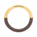 Double Color Ring forgyldt - Cocoa Powder