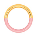 Double Color Ring forgyldt - Gold/Light Pink