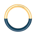 Double Color Ring forgyldt - Gold/Retro Dark Blue