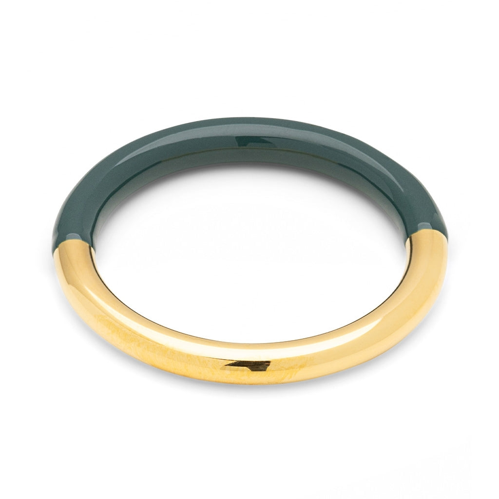 LULU Copenhagen Double Color Ring forgyldt Rings North Sea Green