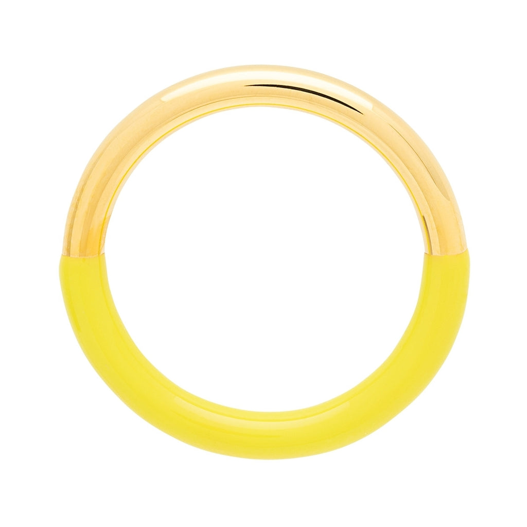 LULU Copenhagen Double Color Ring forgyldt Rings Wild Lime