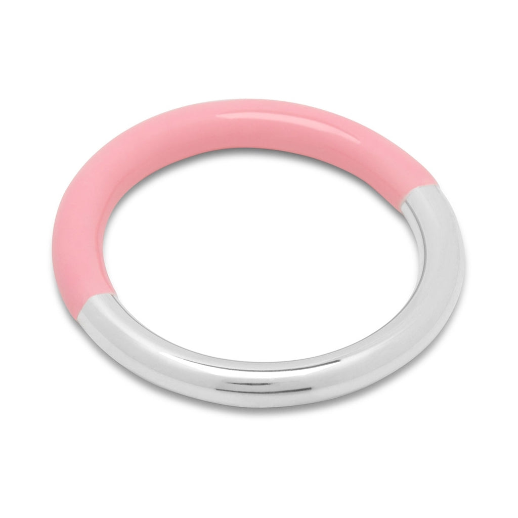 LULU Copenhagen Double Color Ring sølv Rings Silver/Light Pink