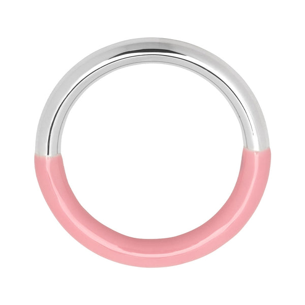 LULU Copenhagen Double Color Ring sølv Rings Silver/Light Pink