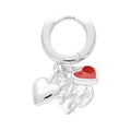 Endless Love 1 stk - Forsølvet - Passion Red