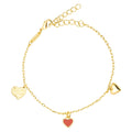 Endless Love Armbånd - Forgyldt - Passion Red
