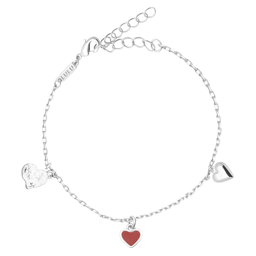 LULU Copenhagen Endless Love Armbånd - Forsølvet Bracelets Passion Red