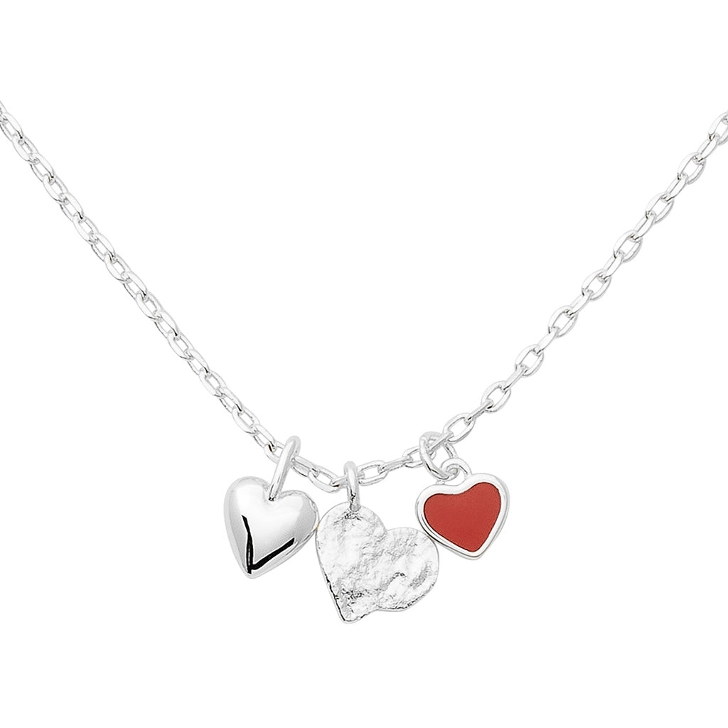 LULU Copenhagen Endless Love Halskæde - Forsølvet Necklaces Passion Red