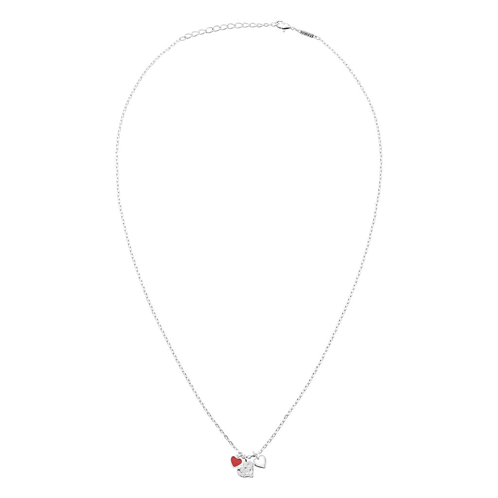 LULU Copenhagen Endless Love Halskæde - Forsølvet Necklaces Passion Red