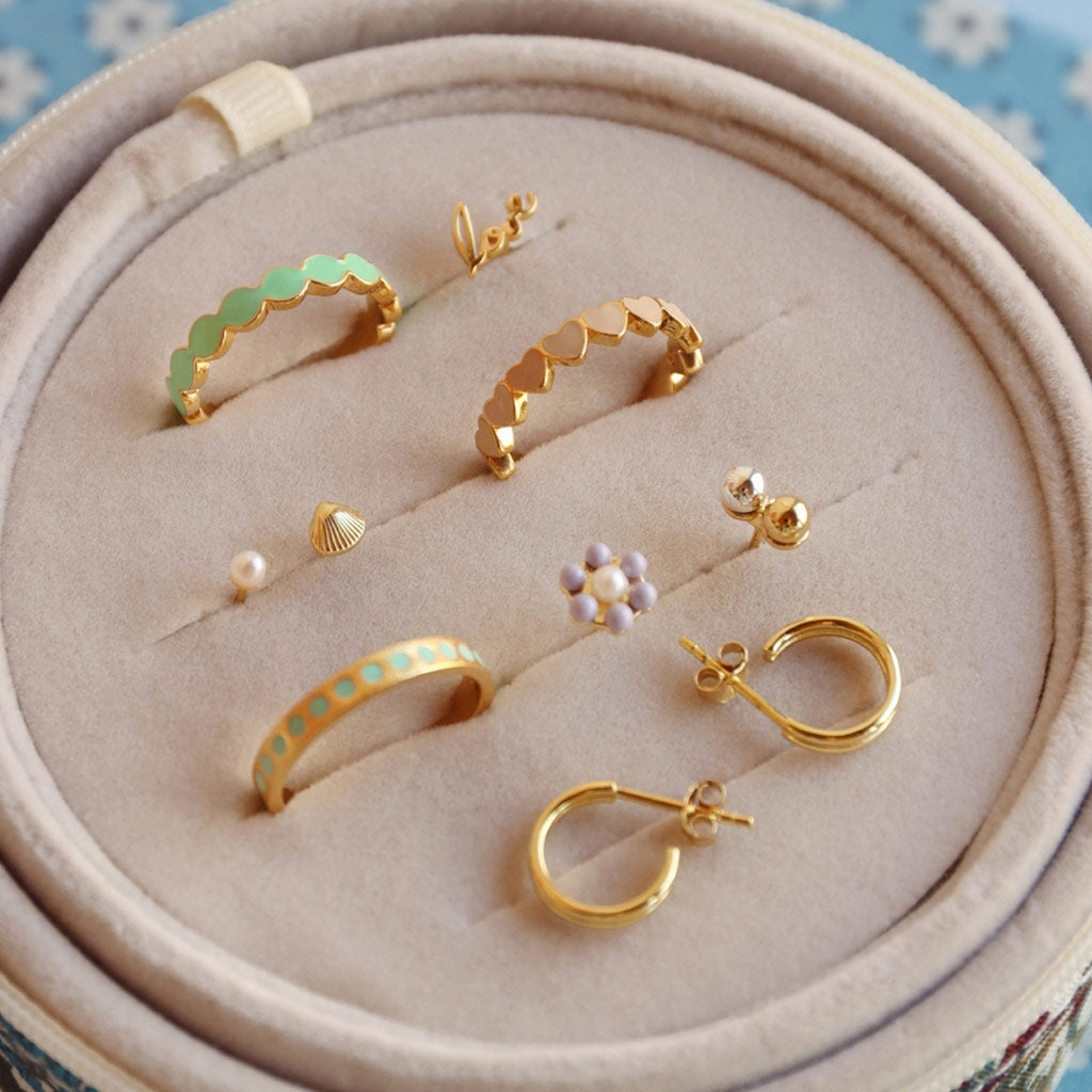 LULU Copenhagen Family Sea øreringe par Earrings, pairs Forgyldt
