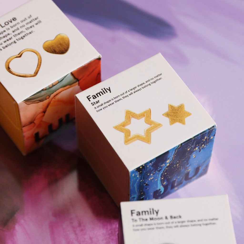 LULU Copenhagen Family Star øreringe par Earrings, pairs Sølv