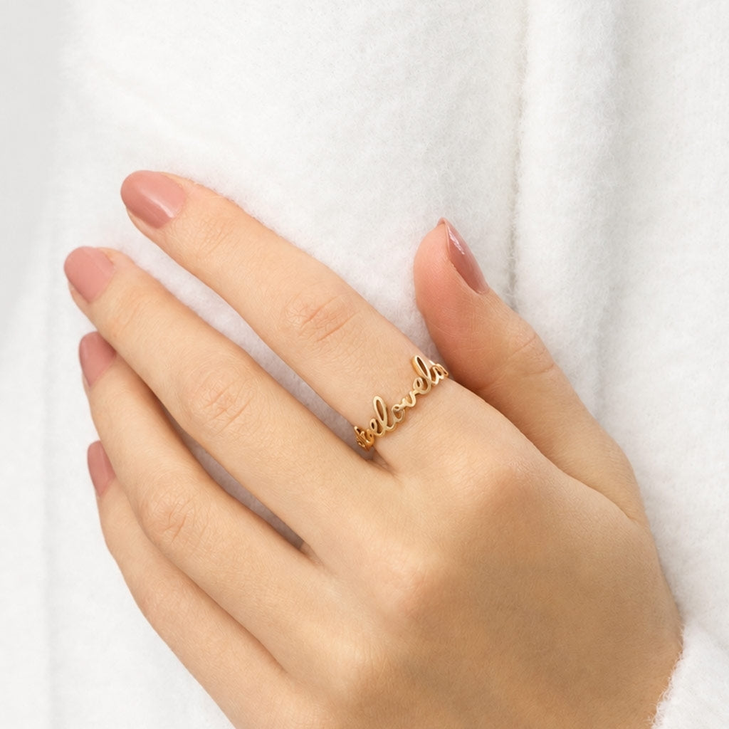 LULU Copenhagen For My Love Ring Rings Forgyldt