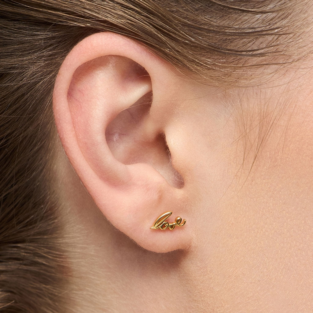 LULU Copenhagen For My Love ørering 1 stk. Ear stud, 1 pcs Forgyldt