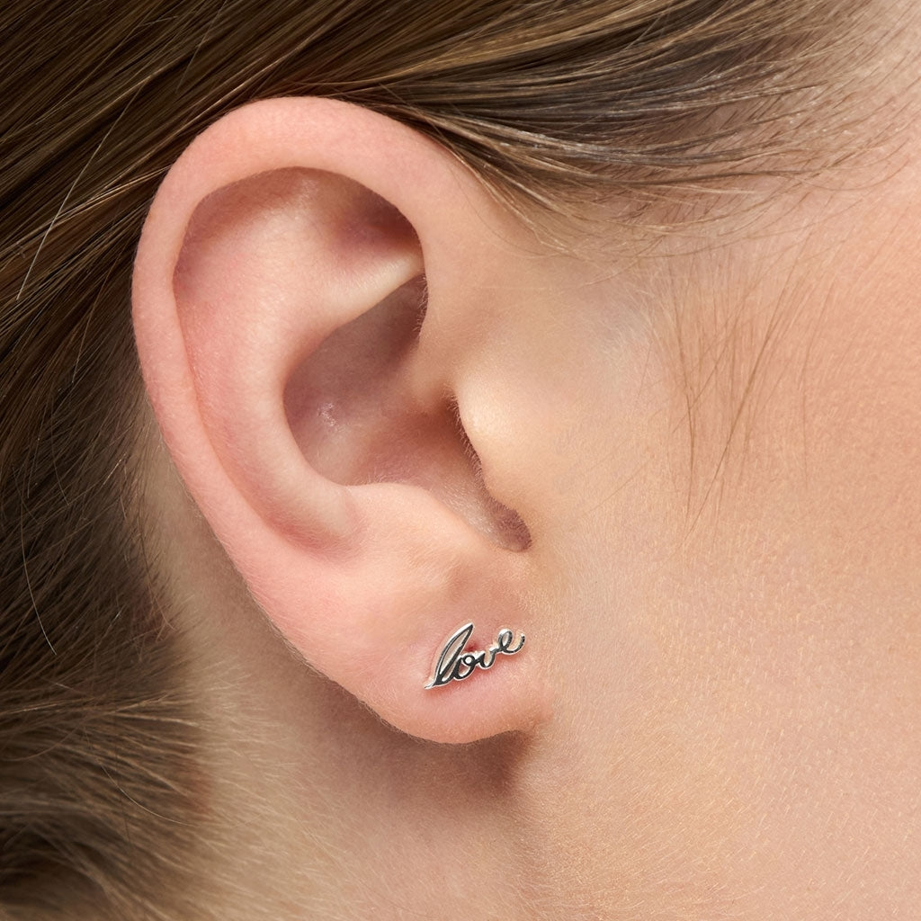 LULU Copenhagen For My Love ørering 1 stk. Ear stud, 1 pcs Sølv