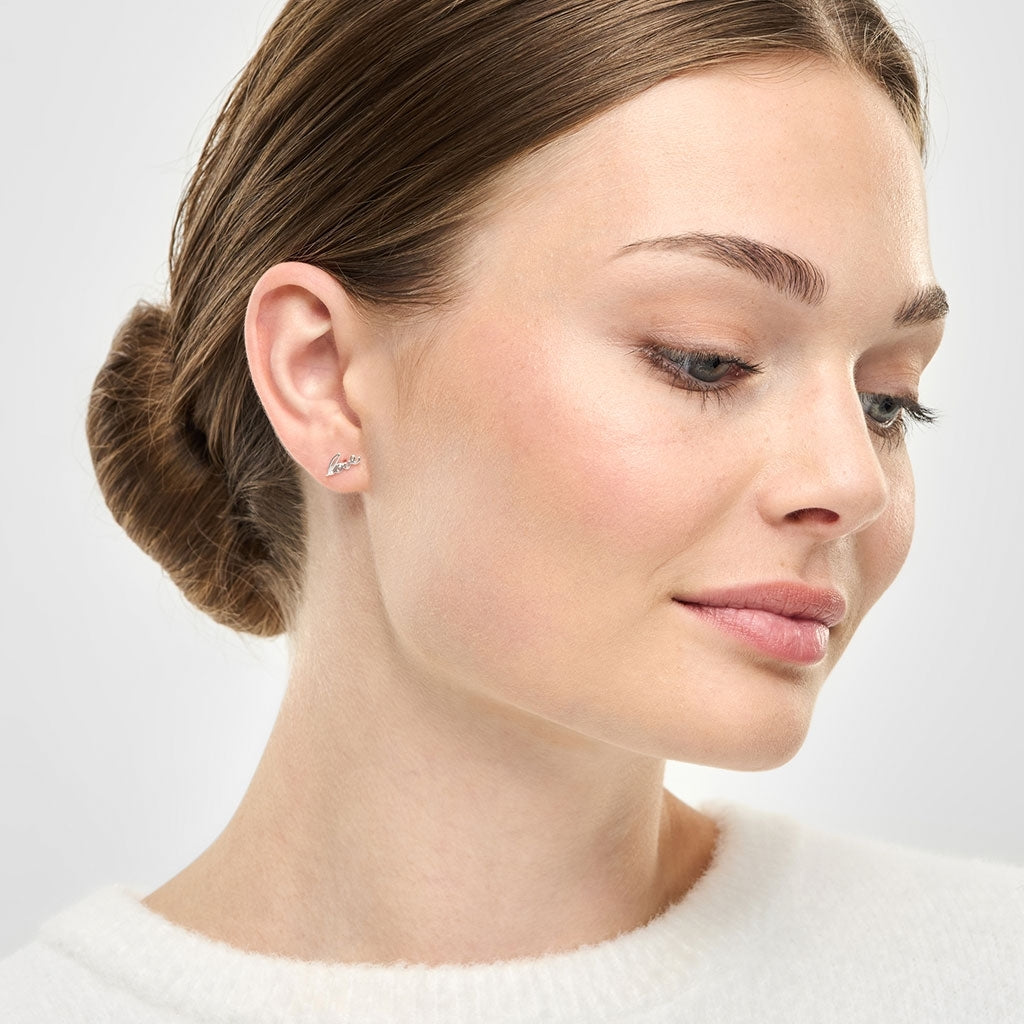 LULU Copenhagen For My Love ørering 1 stk. Ear stud, 1 pcs Sølv