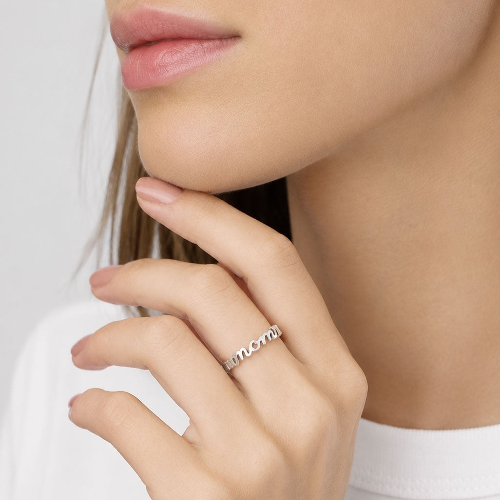 LULU Copenhagen For My Mom Ring Rings Sølv
