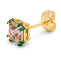 Gala Crystal Bling ørering 1 stk - Vintage Rose/Green