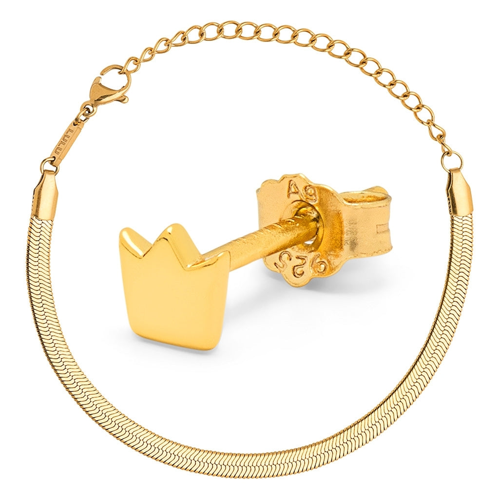 LULU Copenhagen Gavesæt, For My Queen Gift Collection Forgyldt