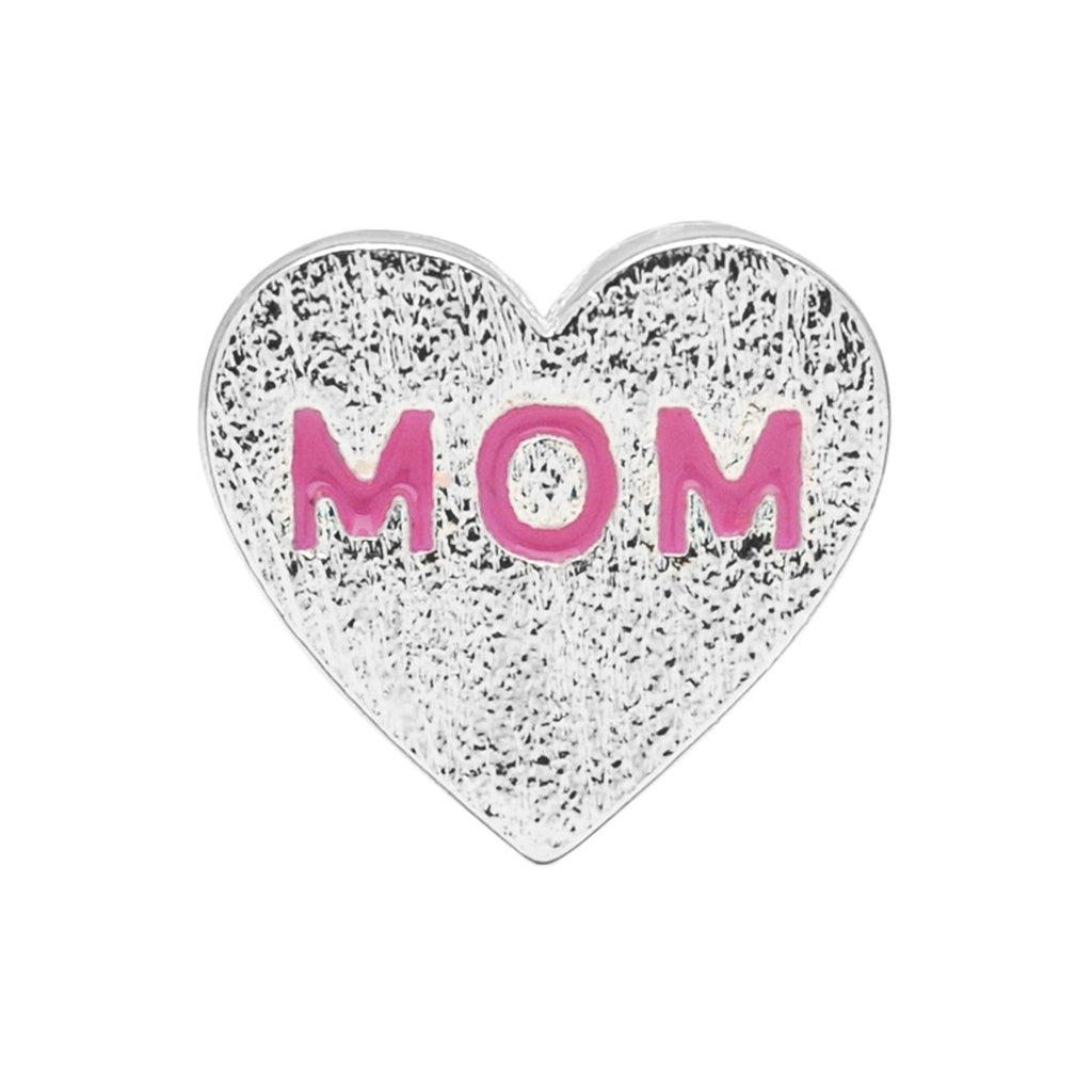 LULU Copenhagen Heart Mom ørering 1 stk forgyldt Ear stud, 1 pcs Pink