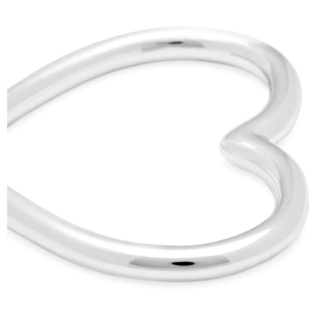 LULU Copenhagen Heart Ring forsølvet Rings Silver Plated