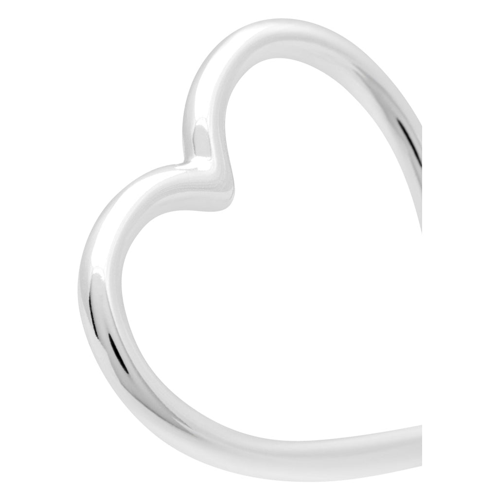 LULU Copenhagen Heart Ring forsølvet Rings Silver Plated