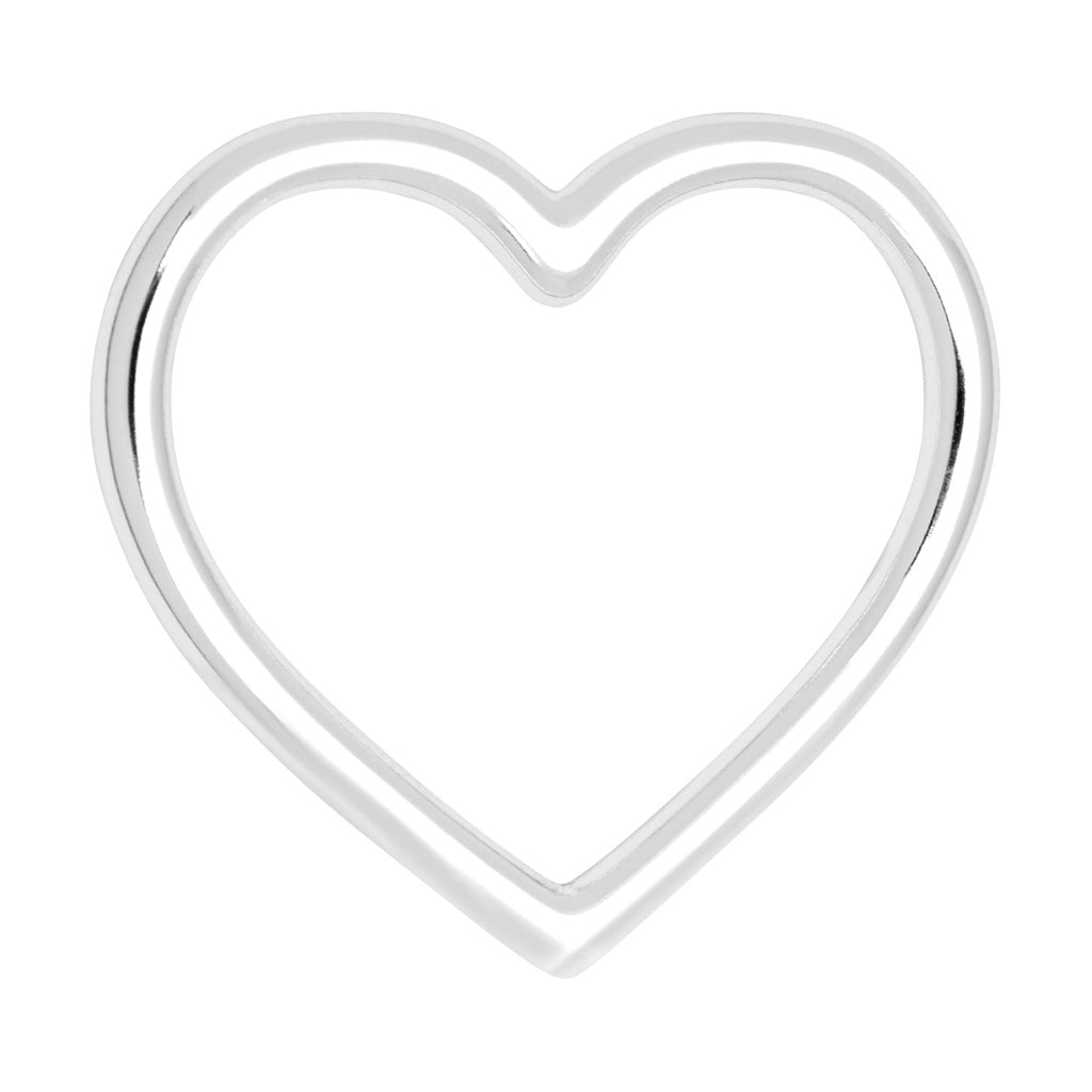 LULU Copenhagen Heart Ring forsølvet Rings Silver Plated