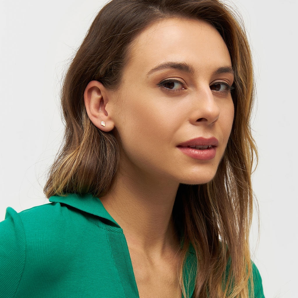 LULU Copenhagen Ice cone ørering 1 stk Ear stud, 1 pcs Forgyldt