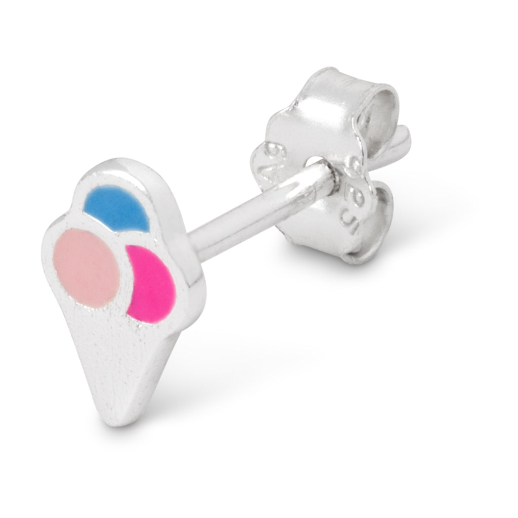 LULU Copenhagen Ice cone ørering 1 stk Ear stud, 1 pcs Silver Plated