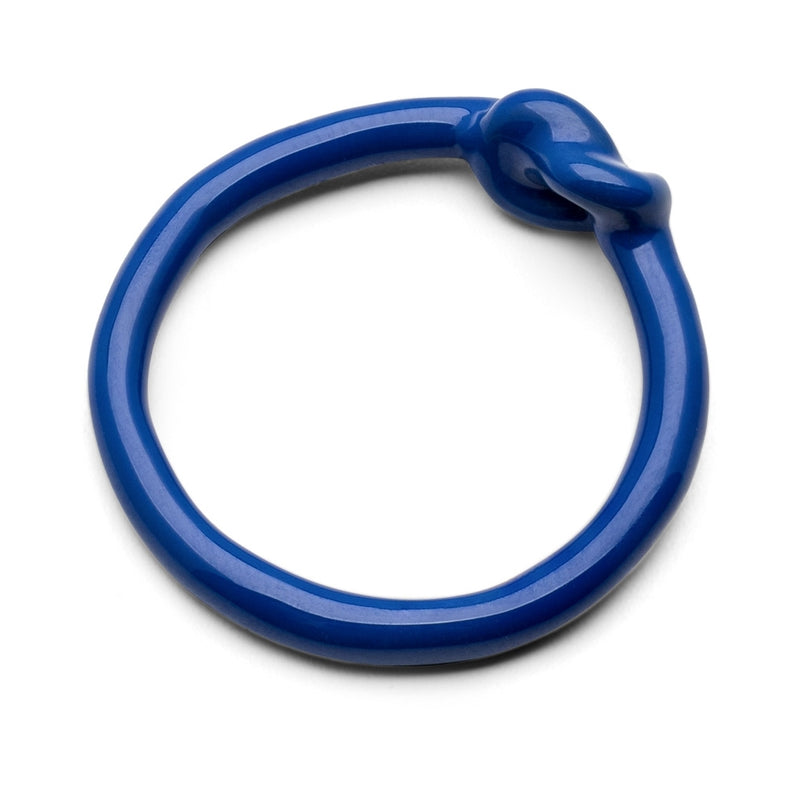 LULU Copenhagen Knot Ring Rings Dazzling Blue