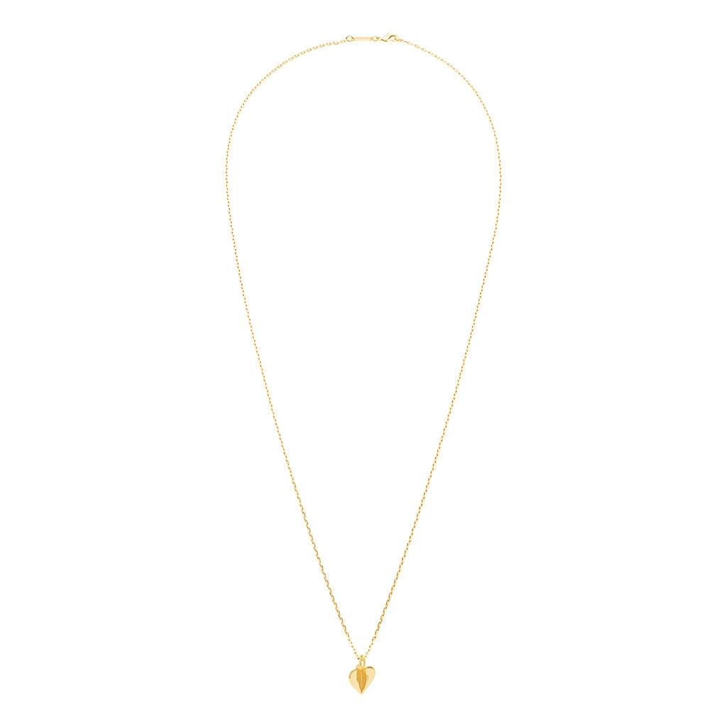 LULU Copenhagen Lemon Heart Halskæde forgyldt Necklaces Forgyldt