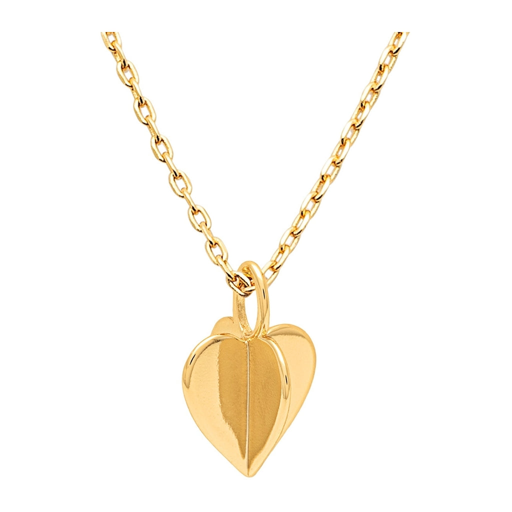 LULU Copenhagen Lemon Heart Halskæde forgyldt Necklaces Forgyldt
