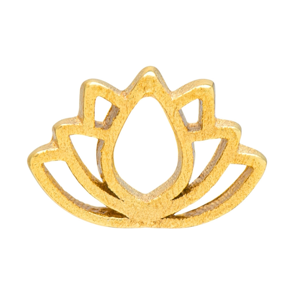 LULU Copenhagen Lotus ørering 1 stk Ear stud, 1 pcs Forgyldt