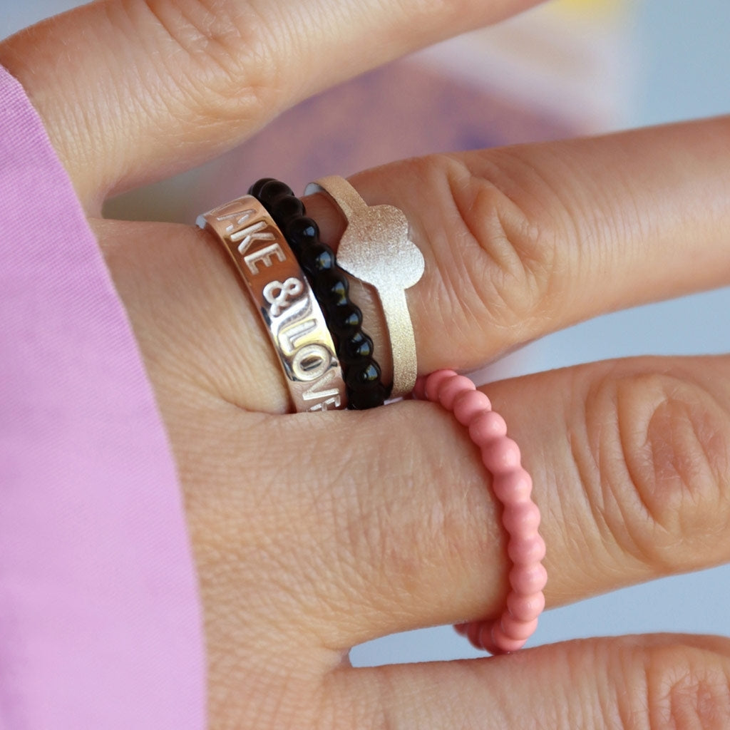 LULU Copenhagen Love & Cake Ring - Forsølvet Rings Sølv