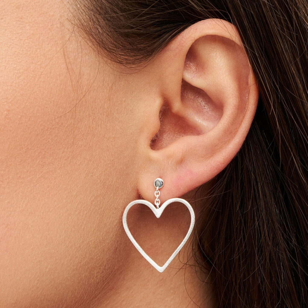 LULU Copenhagen Love Free ørering 1 stk Ear stud, 1 pcs Silver Plated