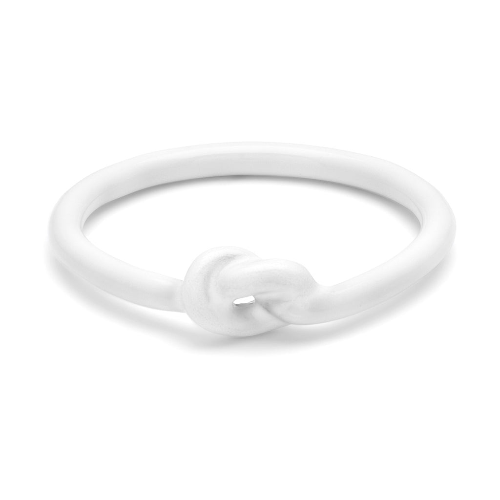 LULU Copenhagen Love Knot Ring Rings Hvid