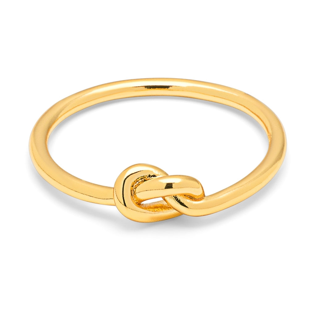 LULU Copenhagen Love Knot Ring forgyldt Rings Forgyldt