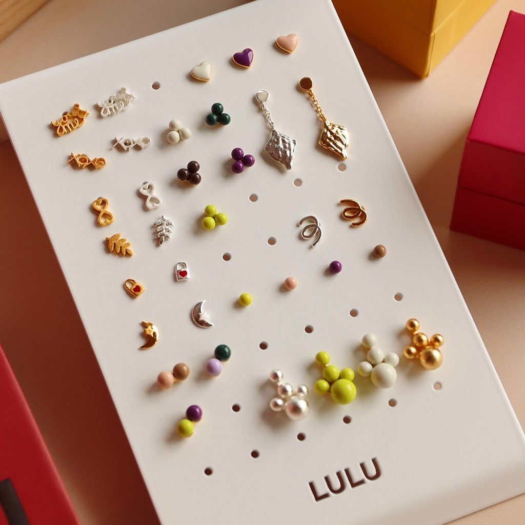 LULU Copenhagen Love Lock 1 stk Ear stud, 1 pcs Forgyldt