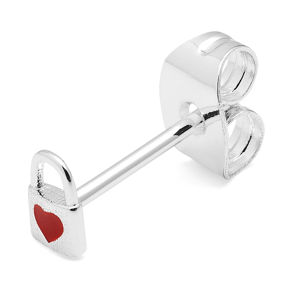 LULU Copenhagen Love Lock 1 stk Ear stud, 1 pcs Silver Plated