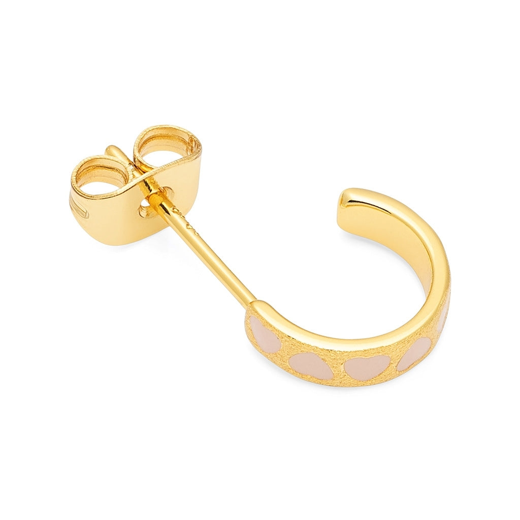 LULU Copenhagen Love Repeat hoops par - Forgyldt Hoops Dusty Peach