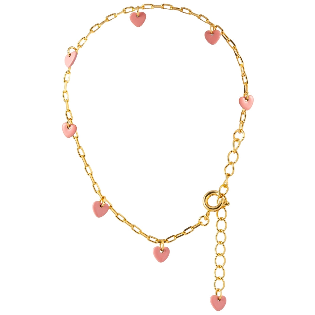 LULU Copenhagen Love U Armbånd forgyldt Bracelets Burnt Coral