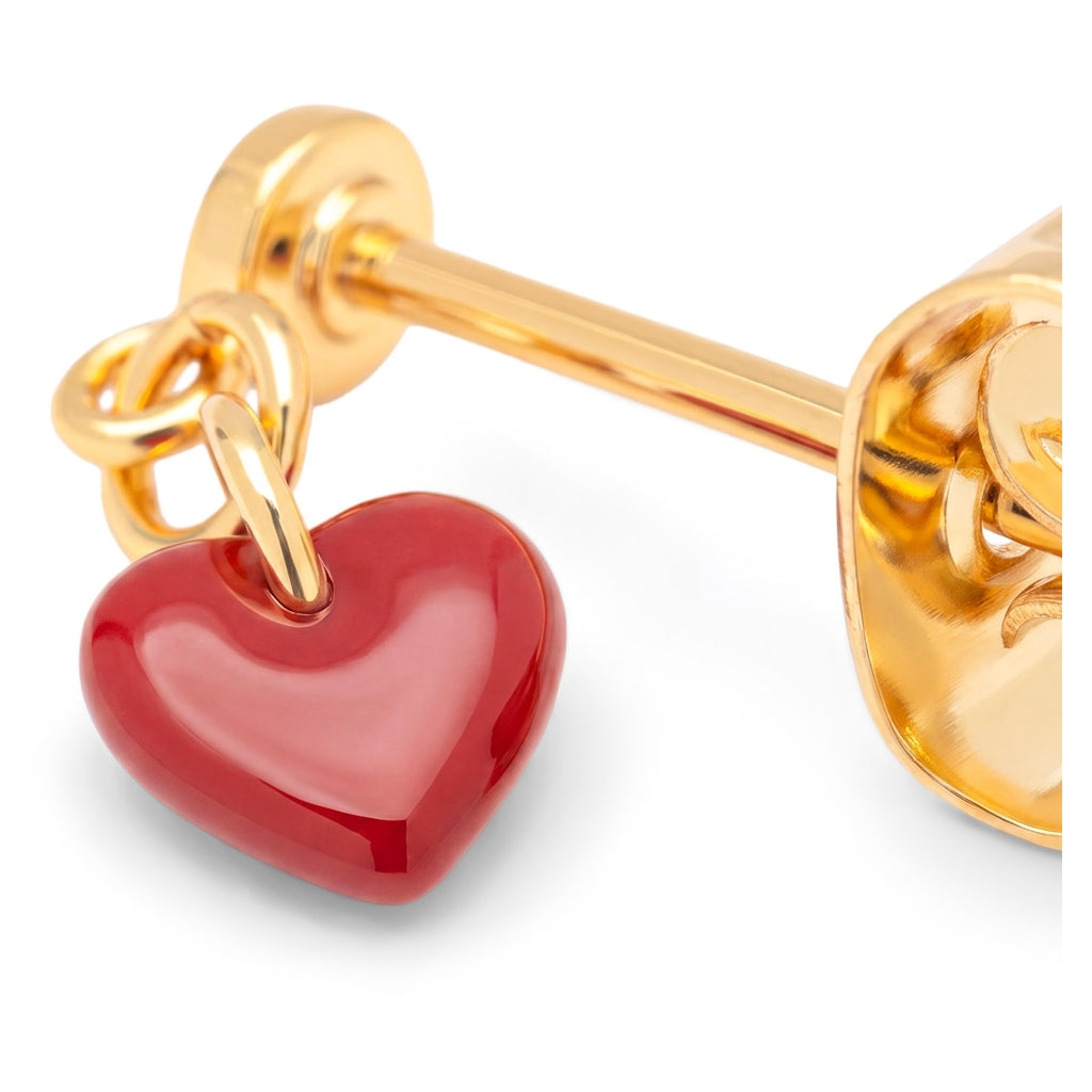 LULU Copenhagen Love U Dangling ørering 1 pcs Ear stud, 1 pcs Passion Red