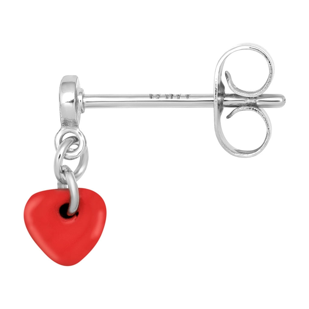 LULU Copenhagen Love U Dangling ørering 1 stk Ear stud, 1 pcs Rød