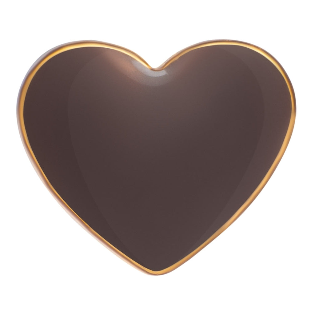 LULU Copenhagen Love U ørering 1 stk Ear stud, 1 pcs Cocoa Powder