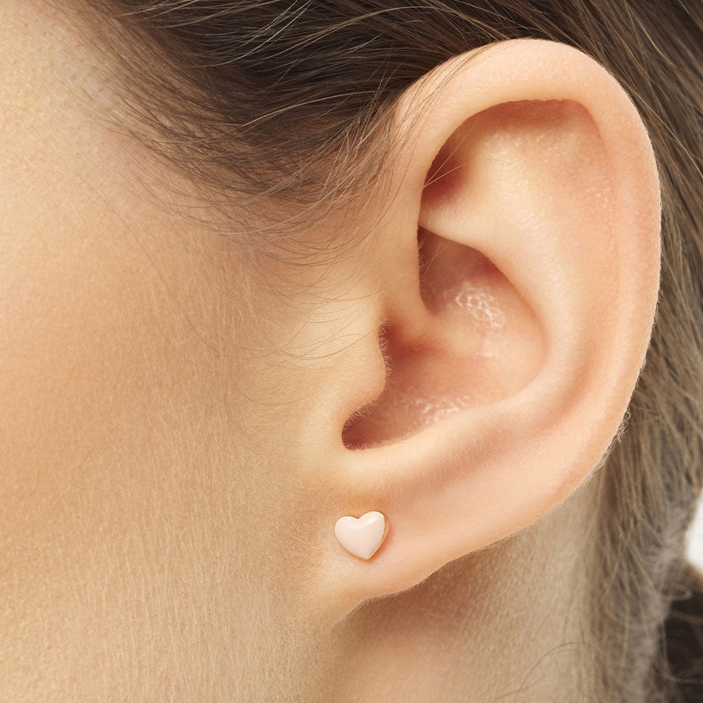 LULU Copenhagen Love U ørering 1 stk Ear stud, 1 pcs Dusty Peach