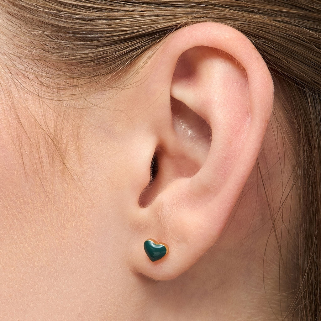 LULU Copenhagen Love U ørering 1 stk Ear stud, 1 pcs North Sea Green