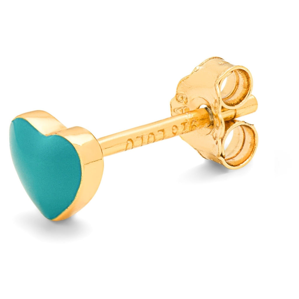 LULU Copenhagen Love U ørering 1 stk Ear stud, 1 pcs Retro Blue