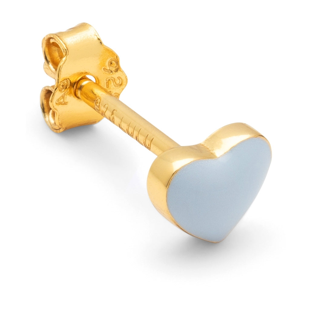LULU Copenhagen Love U ørering 1 stk Ear stud, 1 pcs Skyride Blue