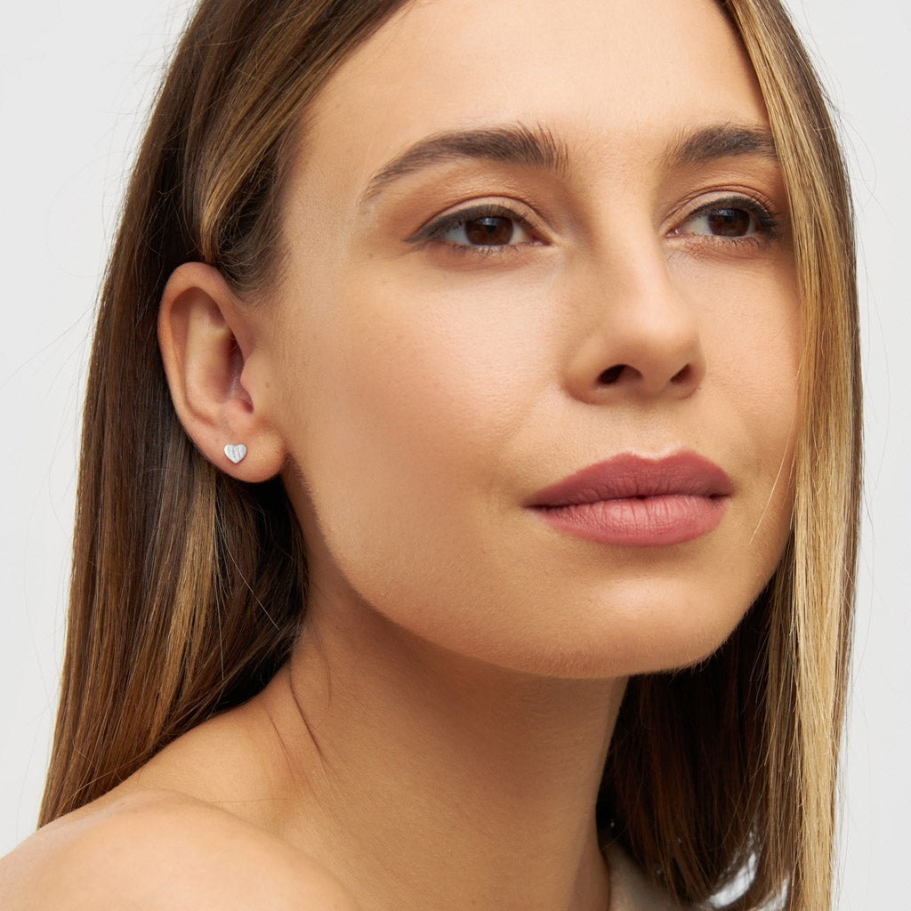 LULU Copenhagen Love U ørering 1 stk Ear stud, 1 pcs Sølv